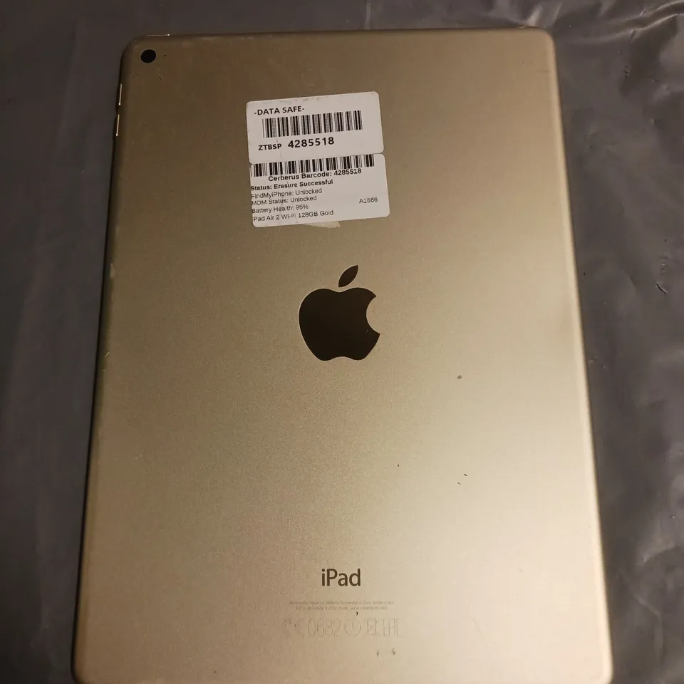 APPLE IPAD AIR 2 TABLET IN GOLD 