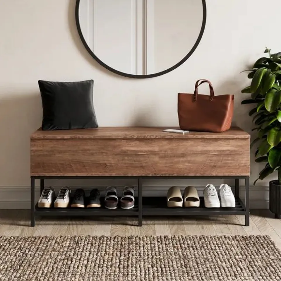 BOXED FULTON DEEP STORAGE BENCH