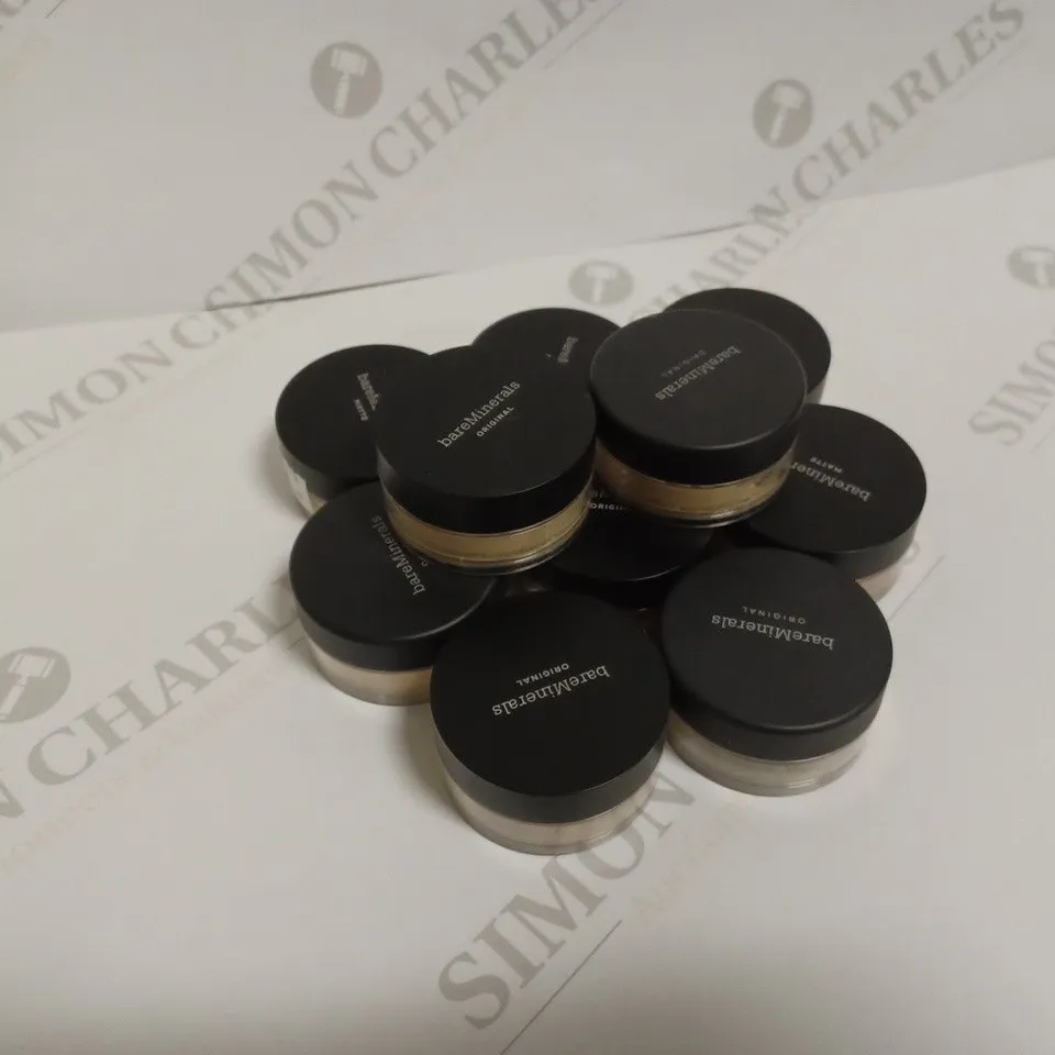 LOT OF 10 BARE MINERALS FOUNDATION - ASSORTED SHADES