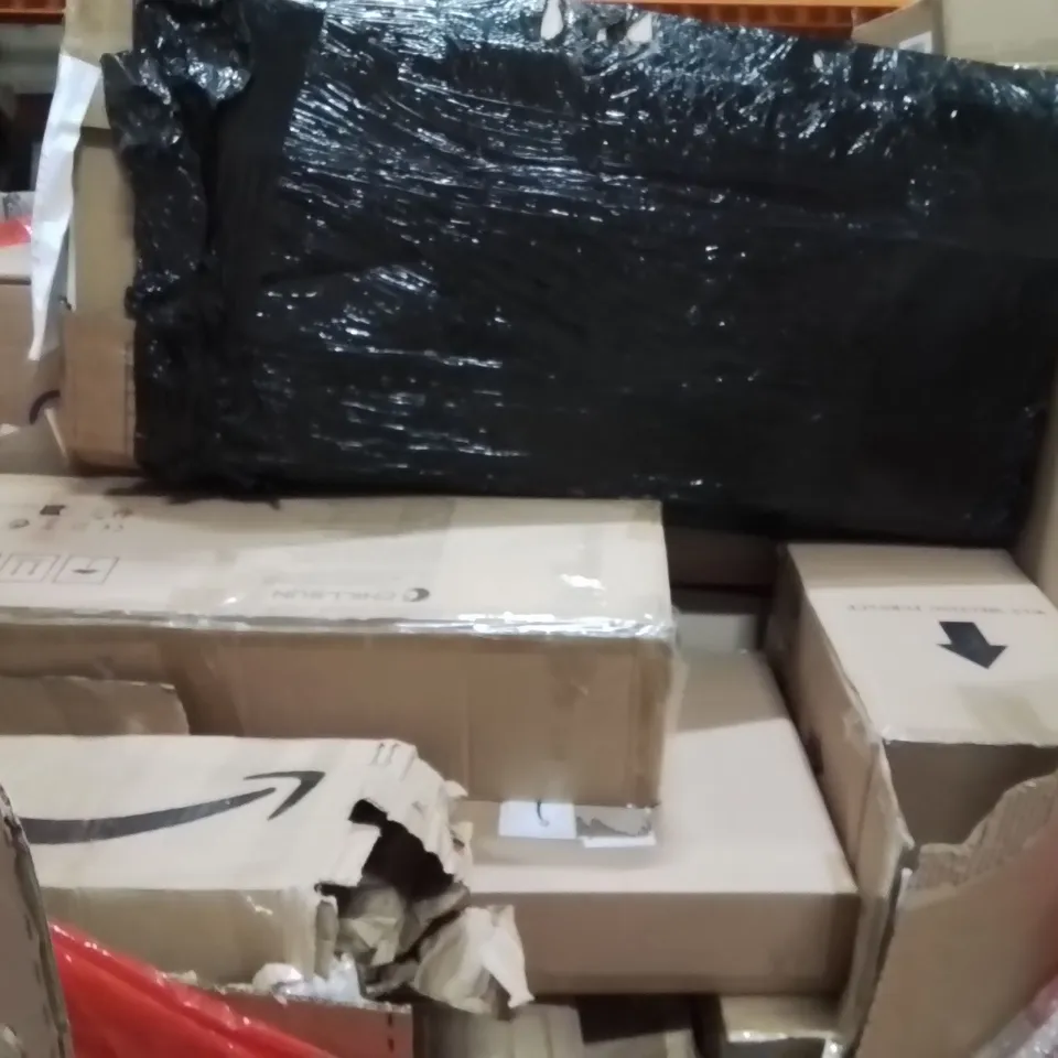 PALLET OF ASSORTED HOUSEHOLD GOODS AND PRODUCTS TO INCLUDE;AIR PURIFIER,STOOL,RUG