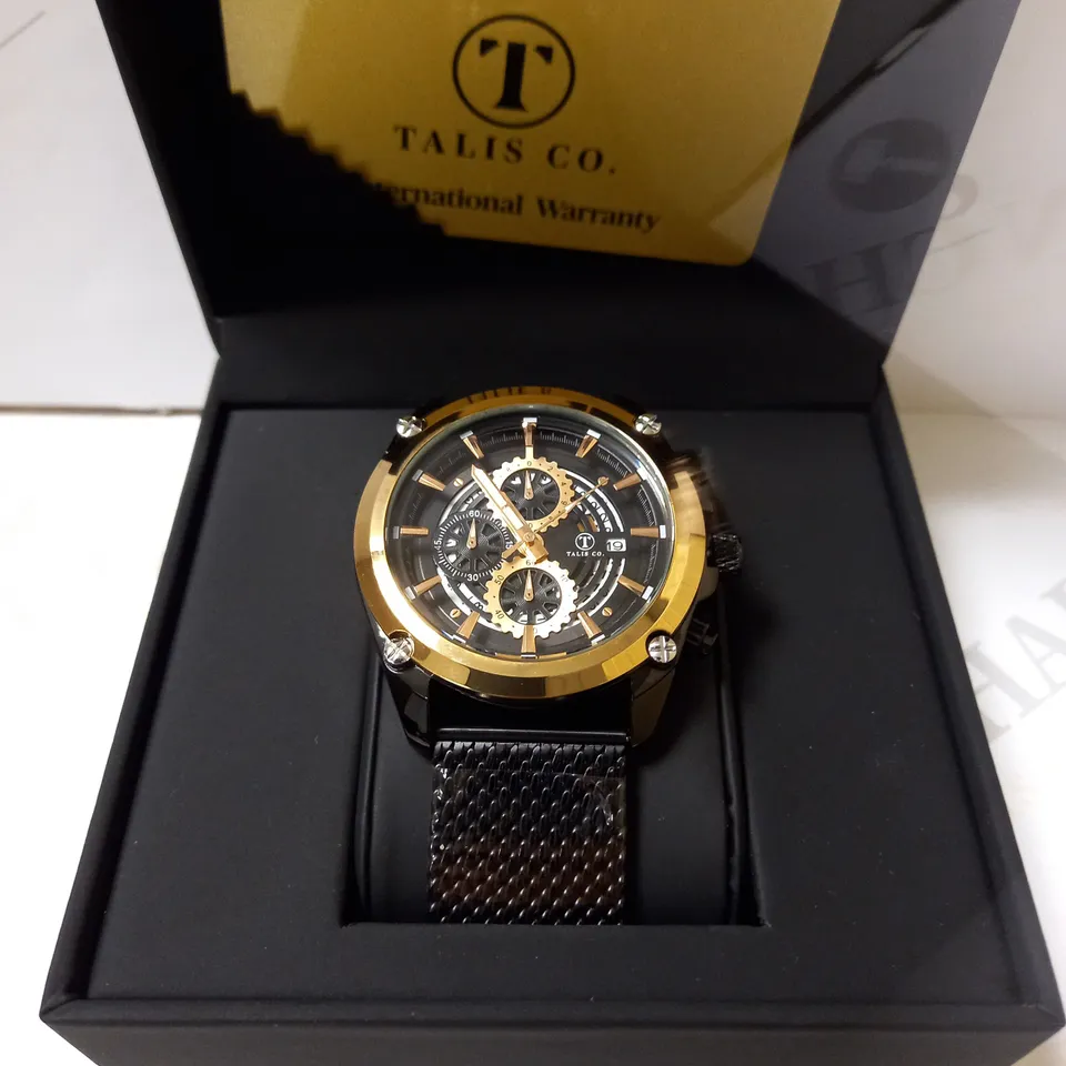 TALIS CO TRIPLE DIAL MESH STRAP WATCH RRP £550