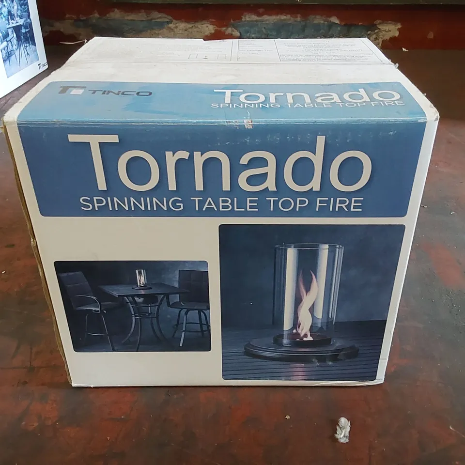 BOXED TORNADO SPINNING TABLE TOP FIRE