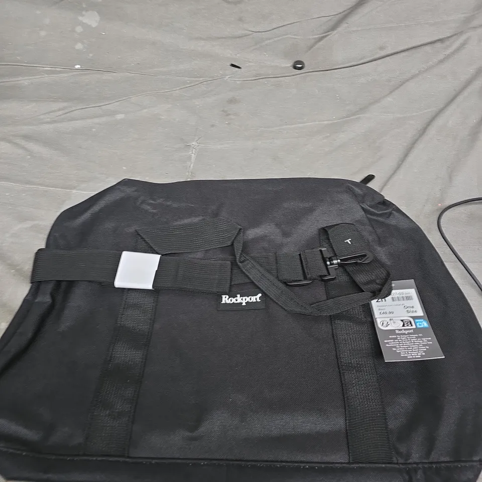 ROCKPORT BLACK HOLDALL BAG WITH SHOULDER STRAP