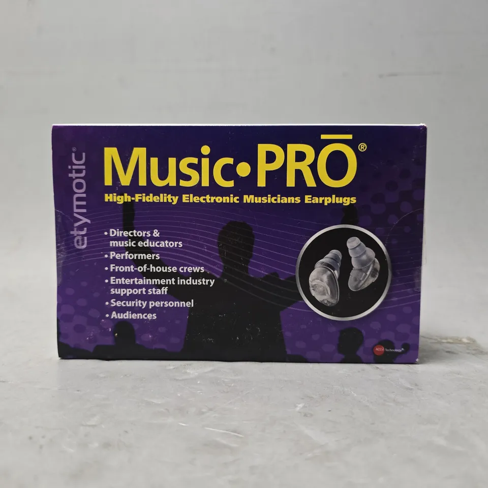 ETYMOTIC MP915 MUSICPRO HIGH FIDELITY EAR PLUGS TRANSPARENT