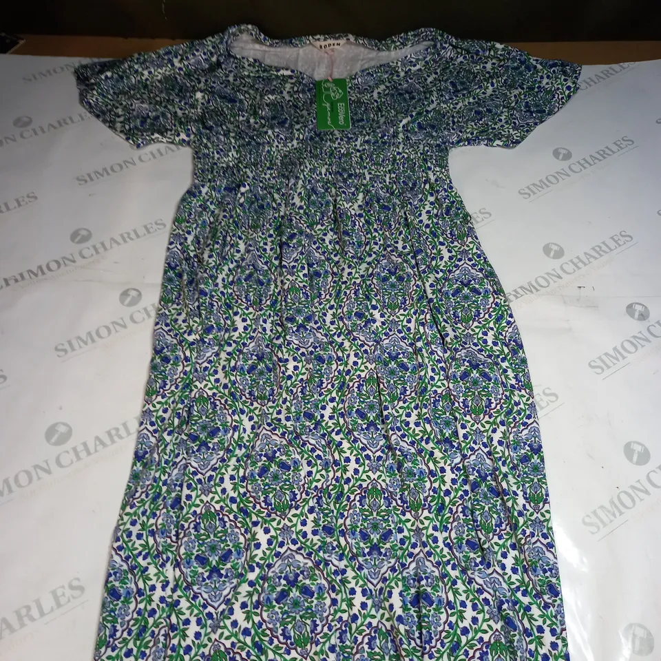 WOMENS BODEN FLORAL PATTERN OCCASSIONAL DRESS SIZE 10P