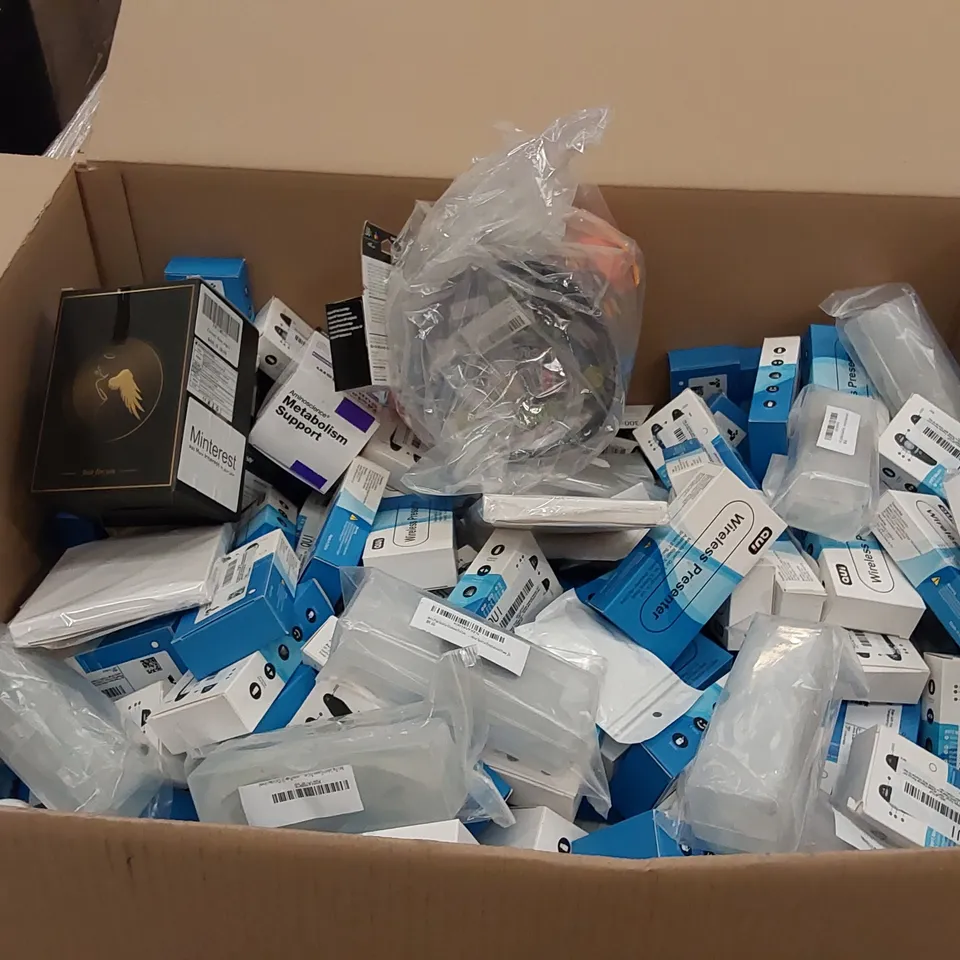 PALLET OF ASSORTED ITEMS INCLUDING: AQUARIUM CLEANING KIT, VITAMINS, MAGNETIC PICK UP TOOL, WOMEN'S CLOTHING, DVD SET, PRESENTATION CLICKERS