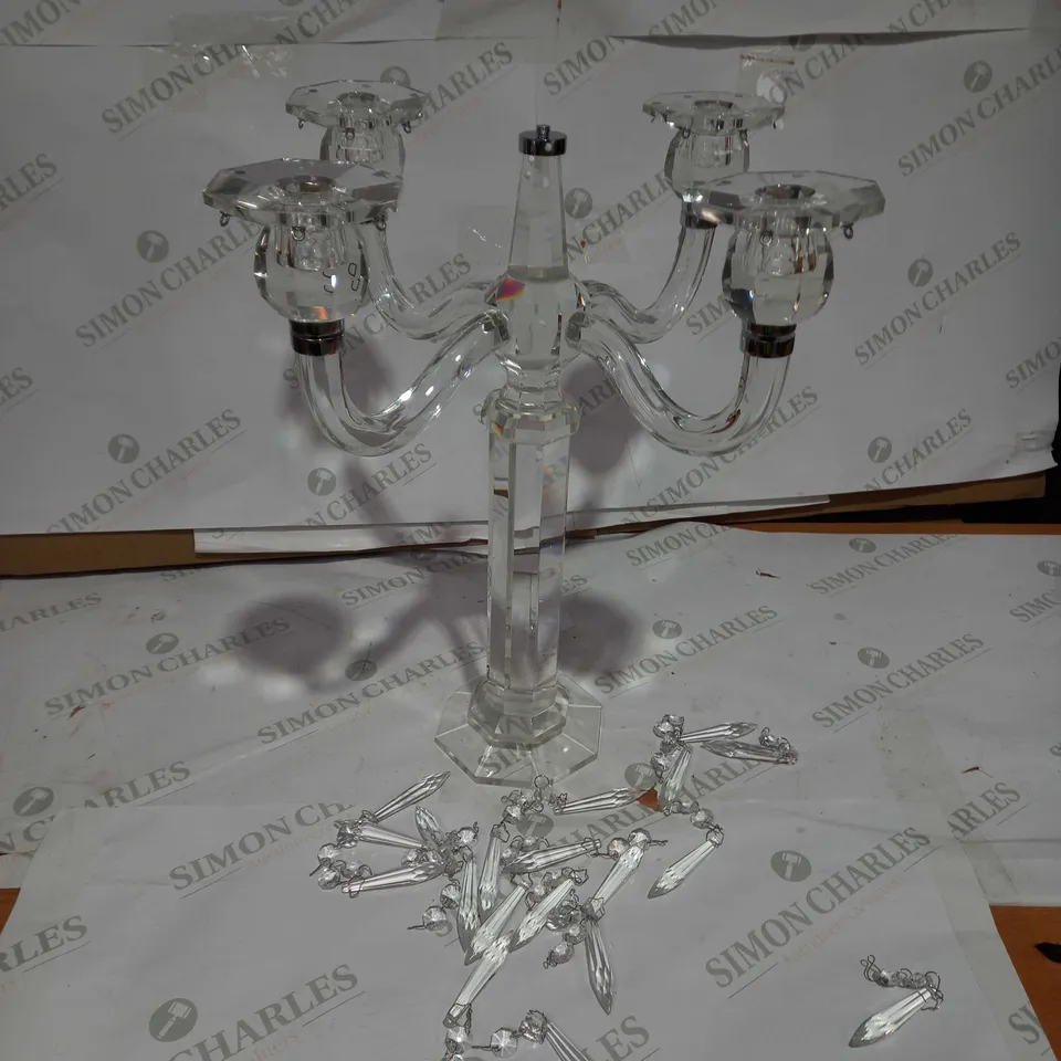 JM BY JULIEN MACDONALD CRYSTAL CANDELABRA - COLLECTION ONLY