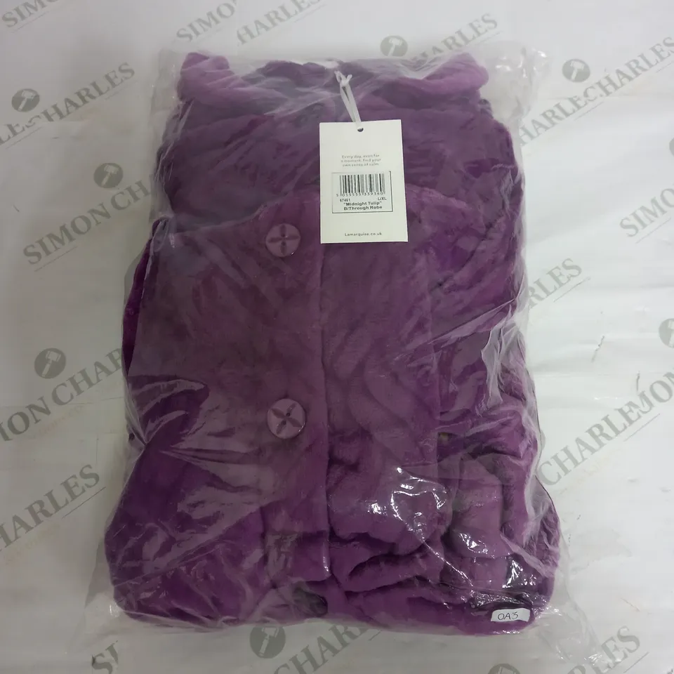 SEALED LA MARGUISE MIDNIGHT TULIP THROUGH ROBE - L/XL