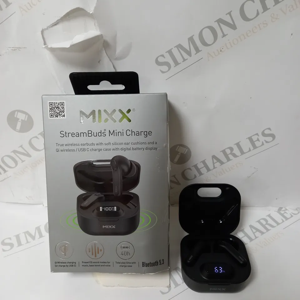 BOXED MIXX STREAMBUDS MINI TRUE WIRELESS EARBUDS