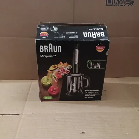 BOXED BRAUN MULTI QUICK 7/ MINIPRIMER 7 MQ 7045X
