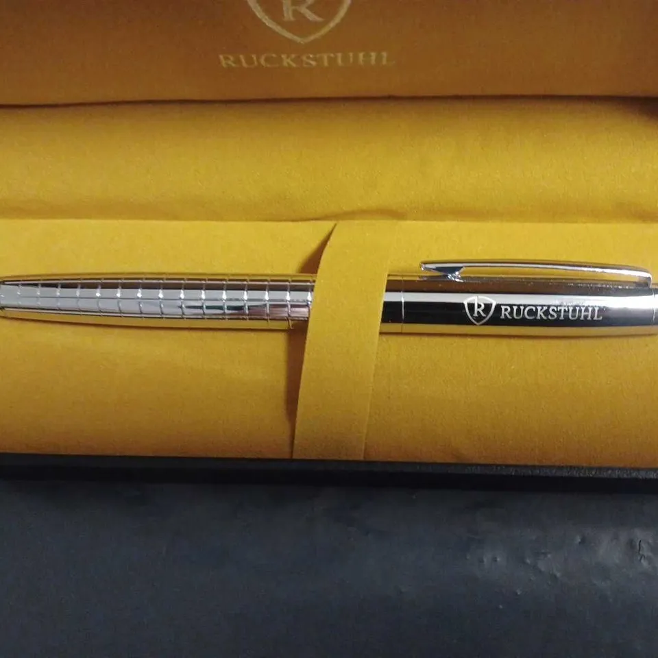 RUCKSTUHL STAINLESS STEEL LUXURY PEN IN GIFT BOX