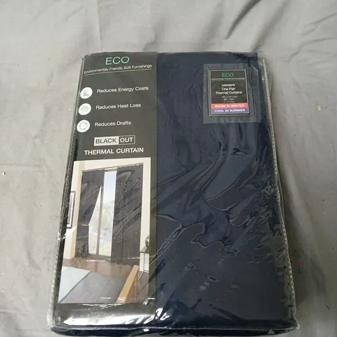 ECO BLACKOUT THERMAL CURTAIN PAIR-165CMX137CM 