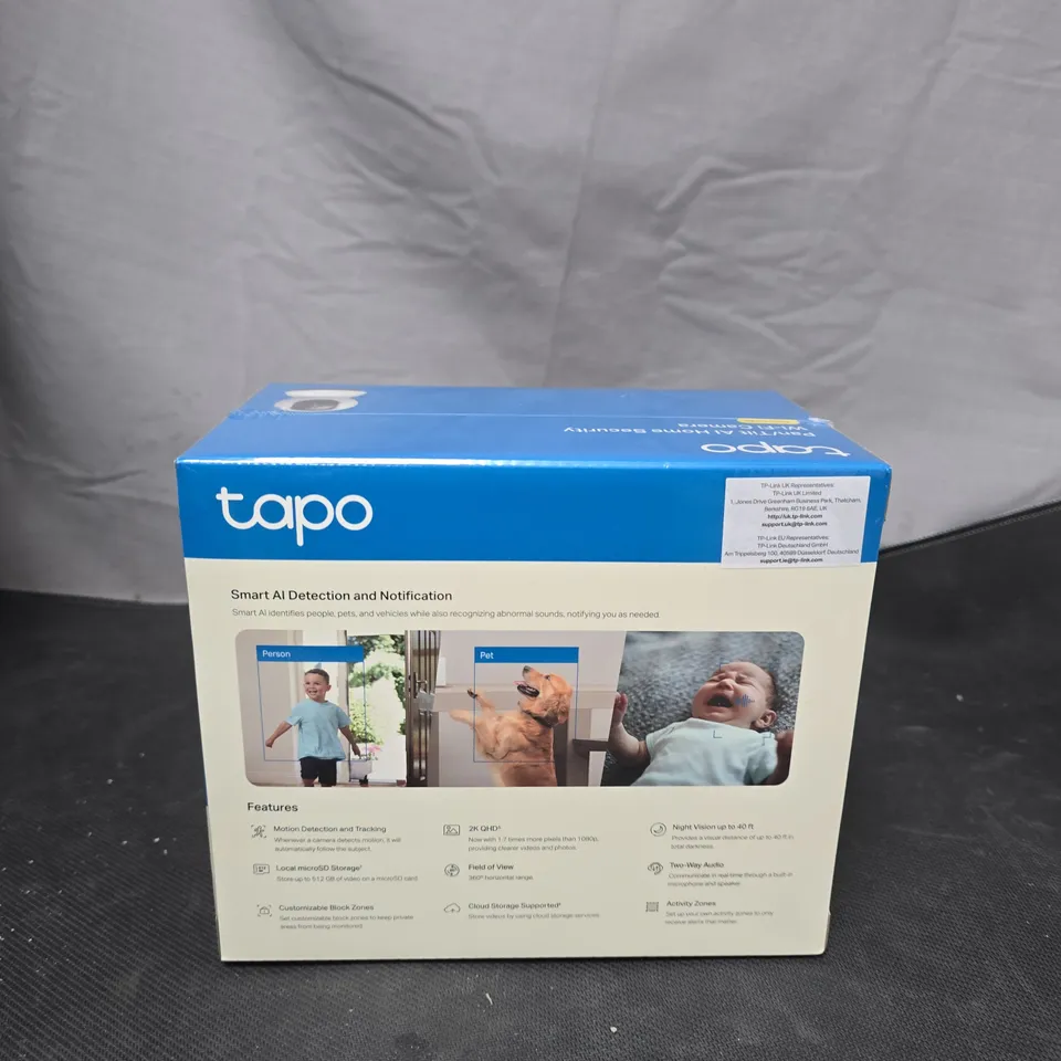 TP-LINK TAPO C220 PAN/TILT AI HOME SECURITY WI-FI CAMERA – 2K QHD (BOXED)
