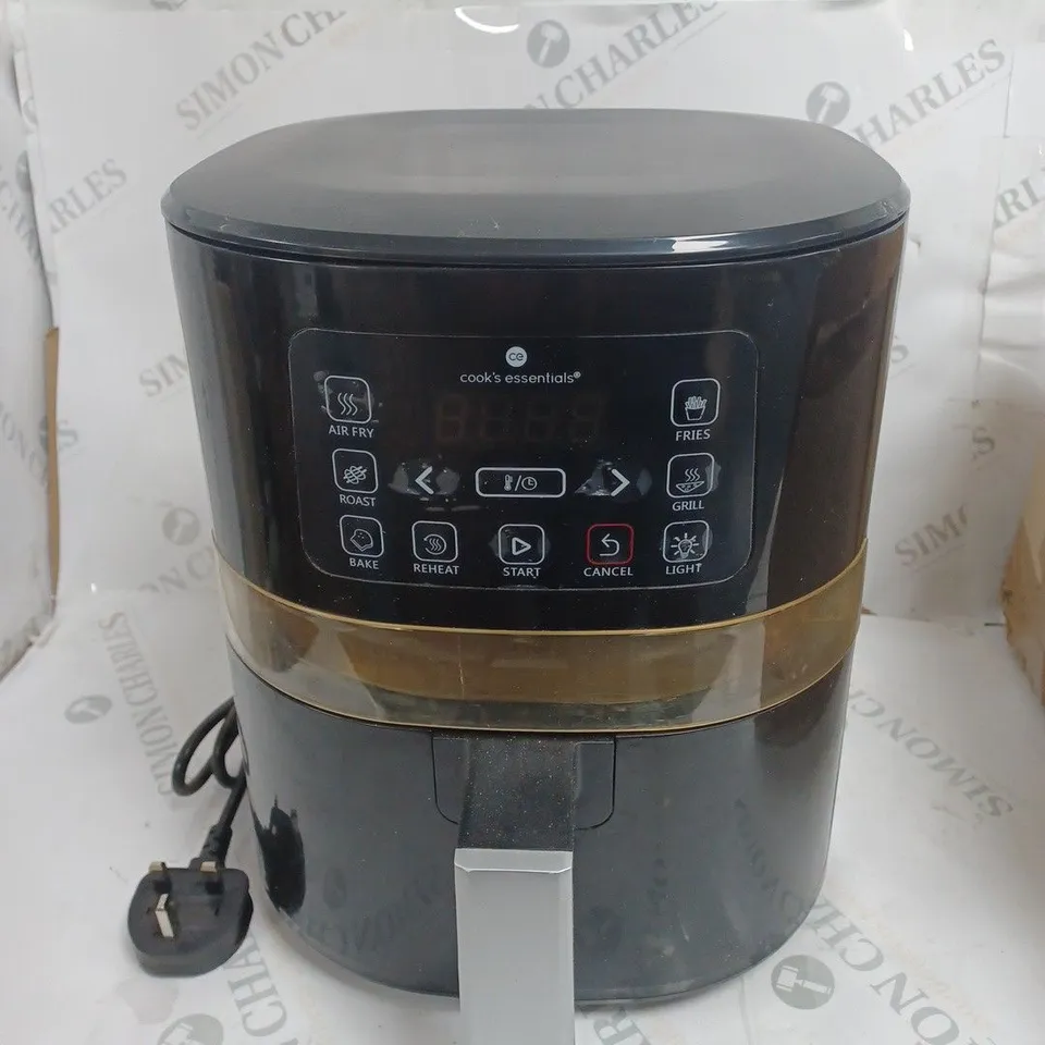 BOXED COOK'S ESSENTIALS AIR FRYER - BLACK