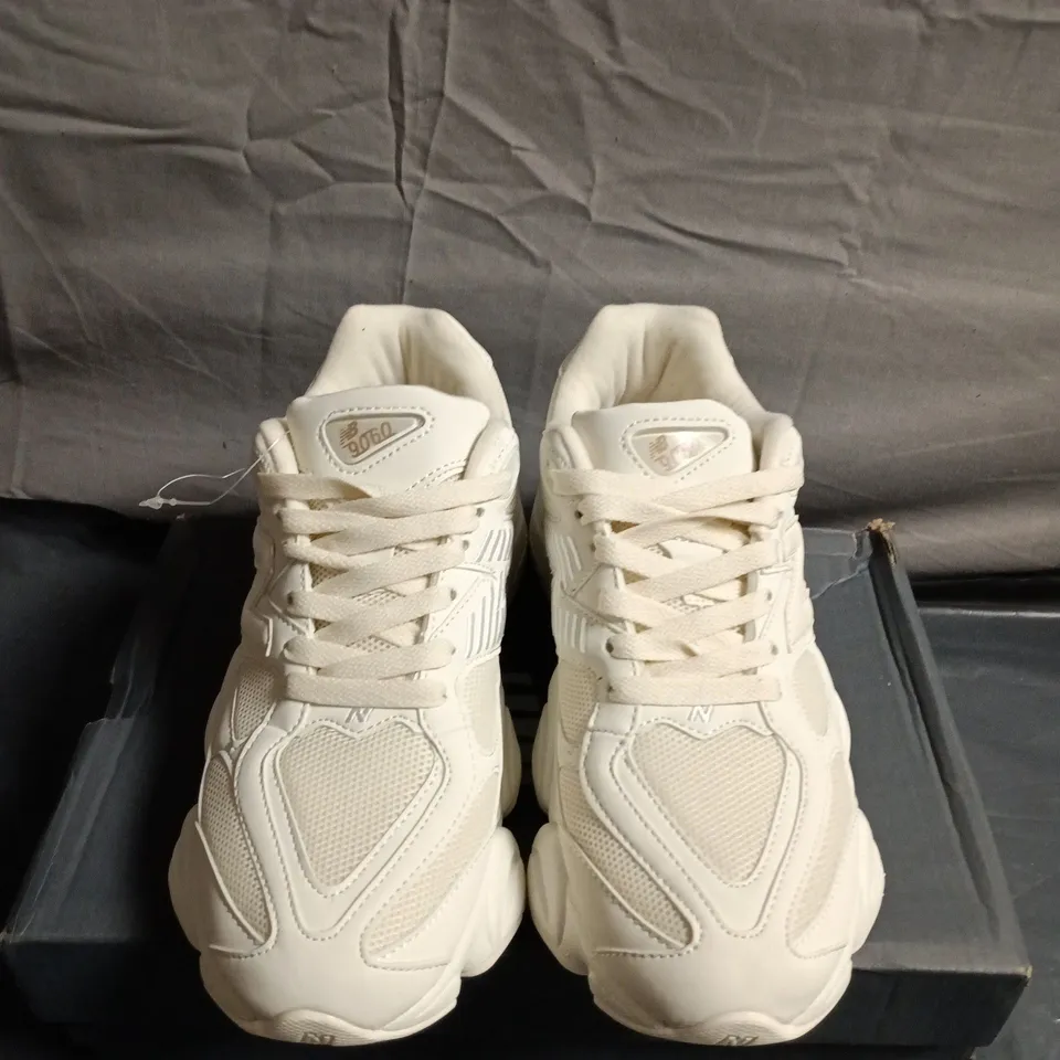 BOXED PAIR OF New Balance 9060 White Sneakers – UK SIZE 6.5