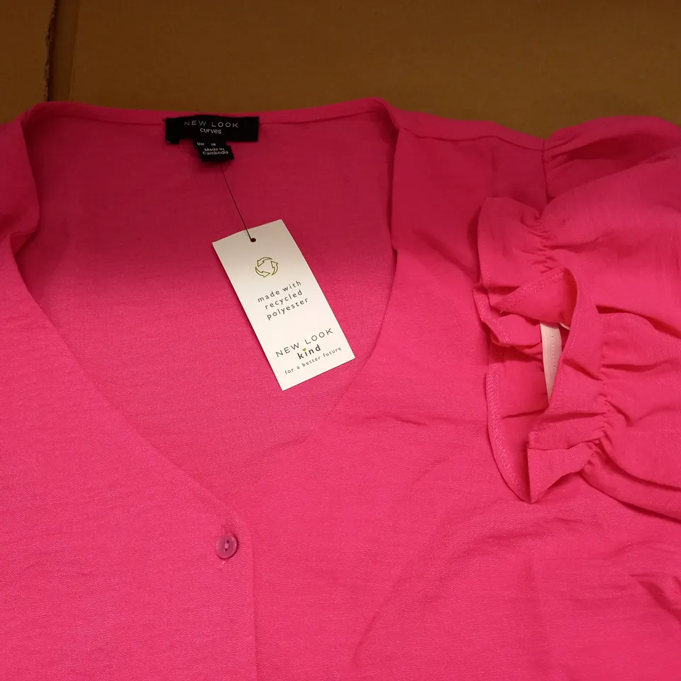 NEW LOOK PINK TOP - UK 18