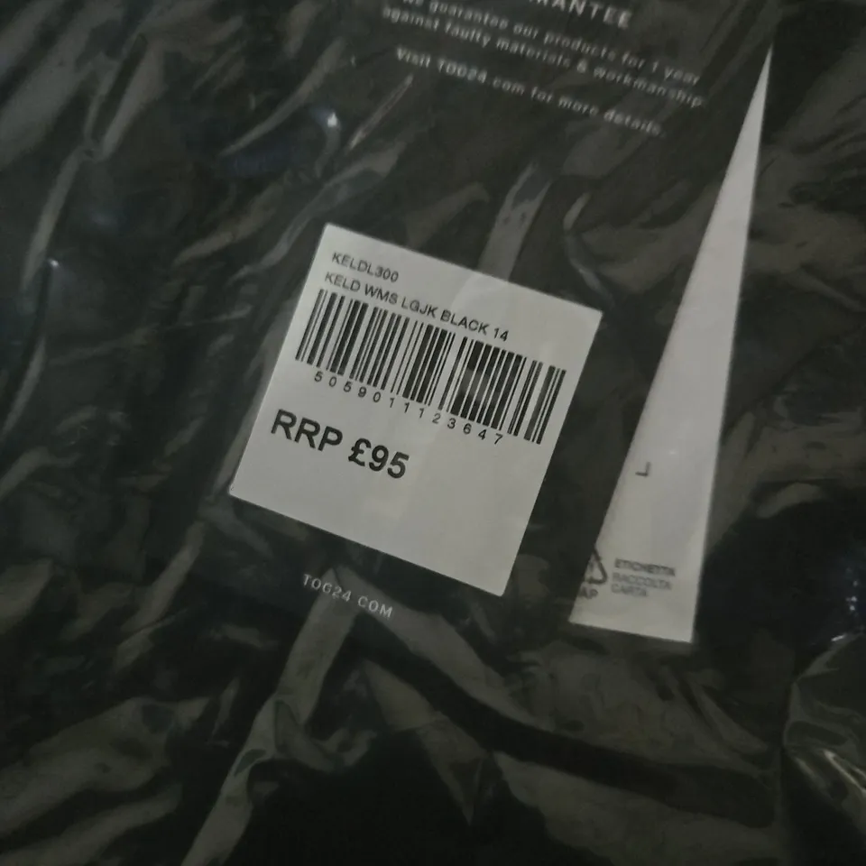 BAGGED TOG24 WOMEN'S BLACK JACKET, UK 14