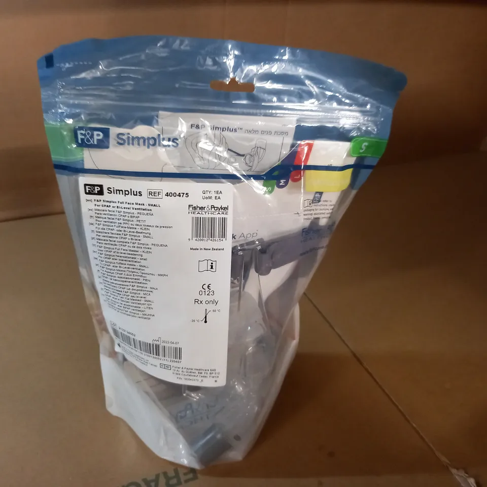 F&P SIMPLUS FULL FACE MASK - S