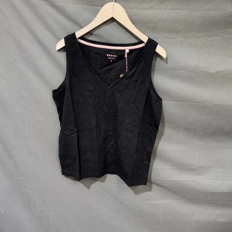 BODEN BLACK SLEEVELESS TANK TOP – SIZE S