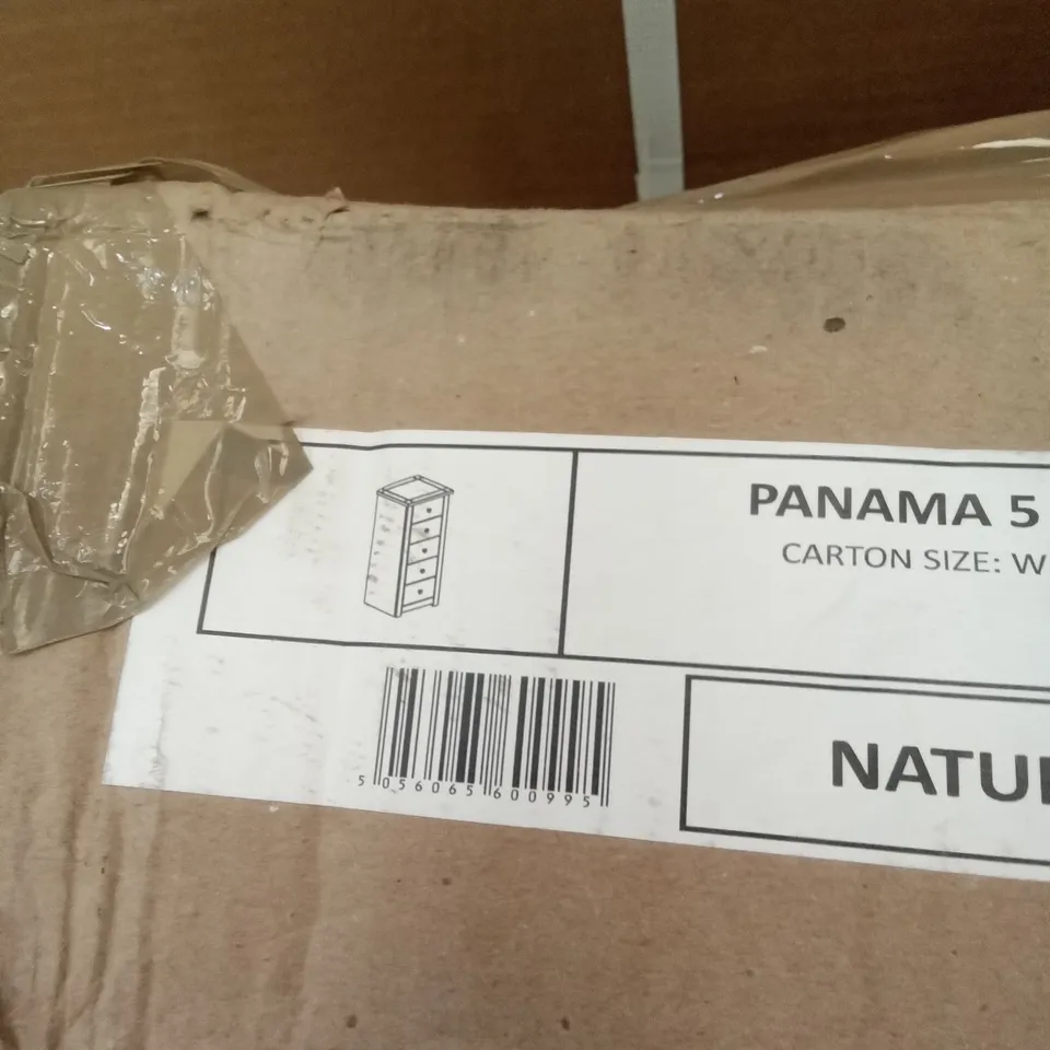 BOXED PANAMA 5 DRAWER CHEST 