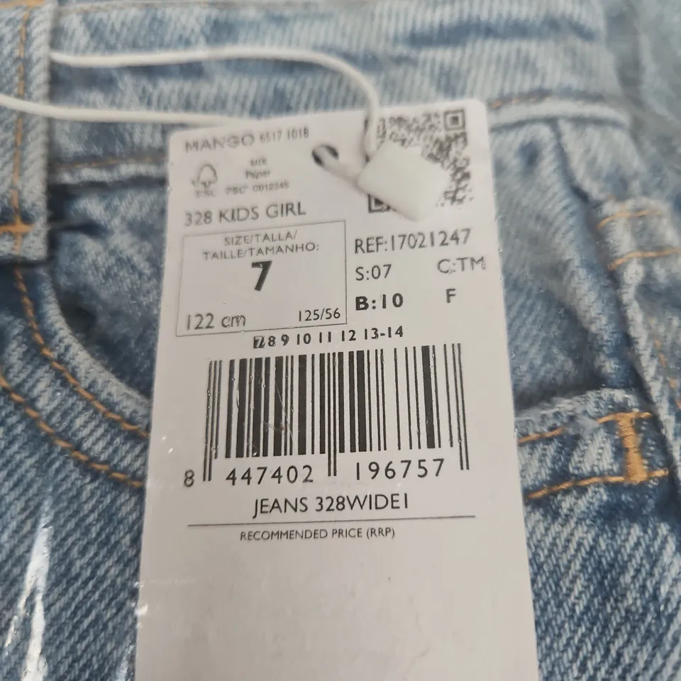 MNG GIRLS JEANS 328 WIDE – SIZE 7 (KIDS)
