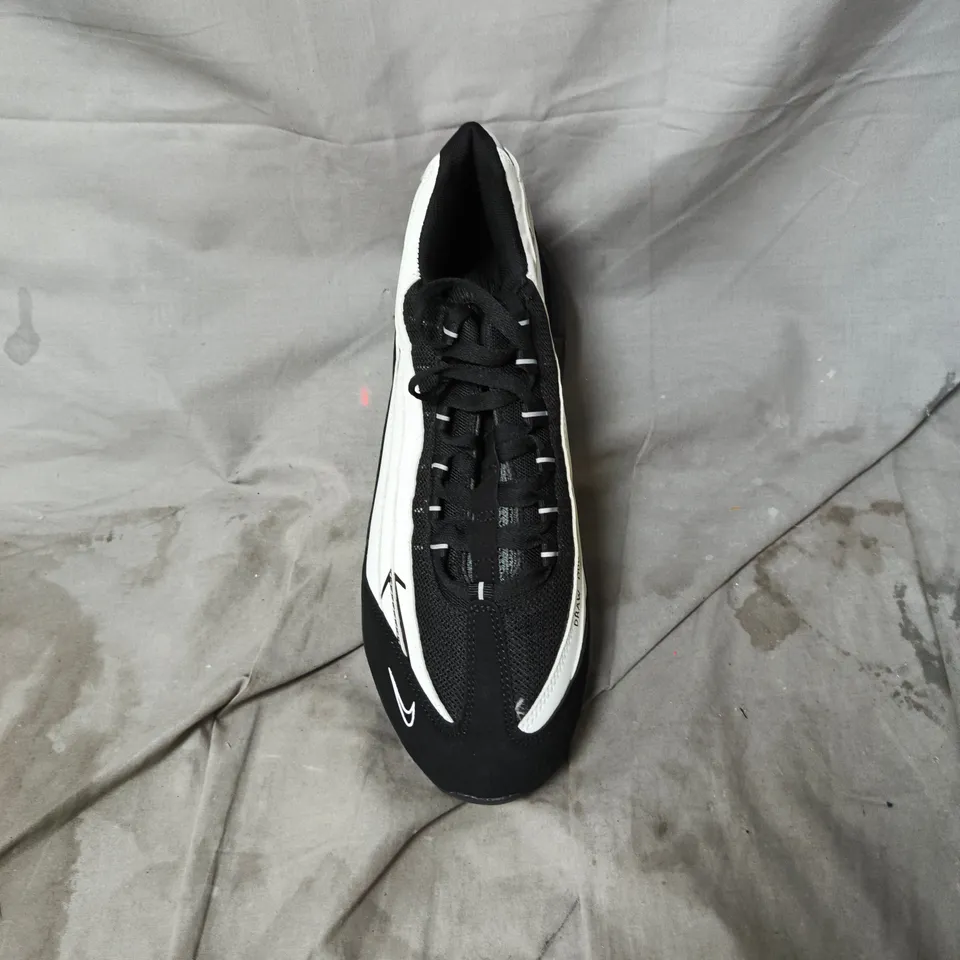UNBOXED NIKE AIR DRAW OUR FUTURE BLACK AND WHITE TRAINERS UK SIZE 11.5