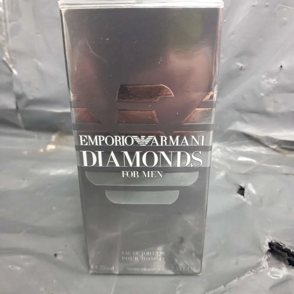 BOXED AND SEALED EMPORIO ARMANI DIAMONDS FOR MEN EAU DE TOILETTE SPRAY 75ML