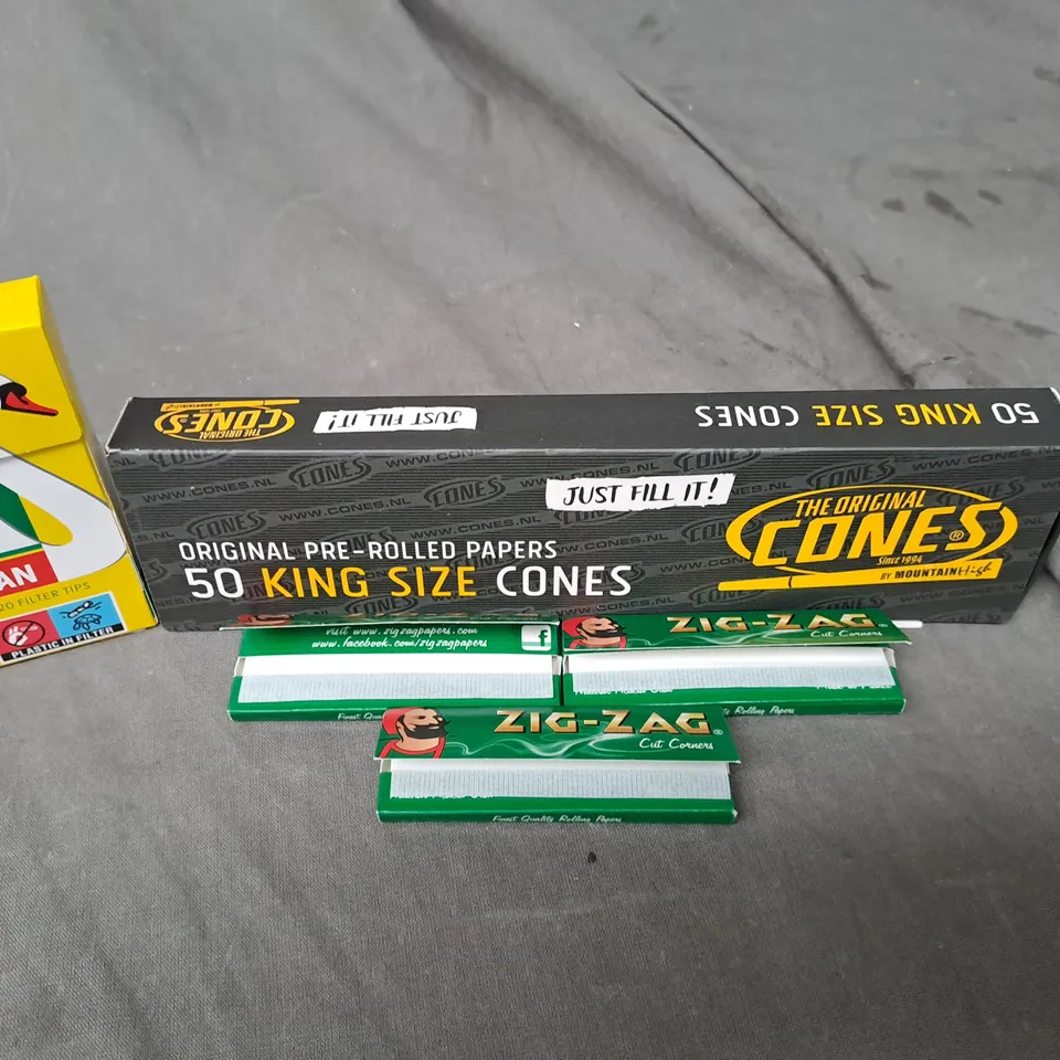 APPROXIMATELY 20 ASSORTED FILTER TIPS AND ROLLING PAPERS