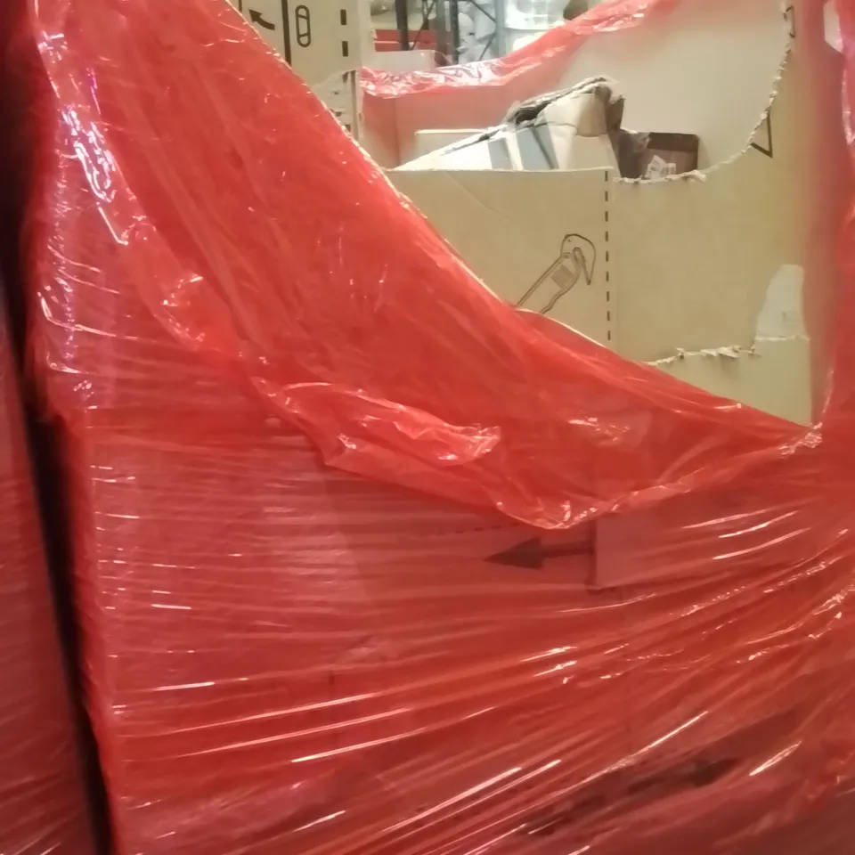 PALLET OF ASSORTED HOUSEHOLD GOODS AND PRODUCTS TO INCLUDE;TRICYCLE,TOWER FAN