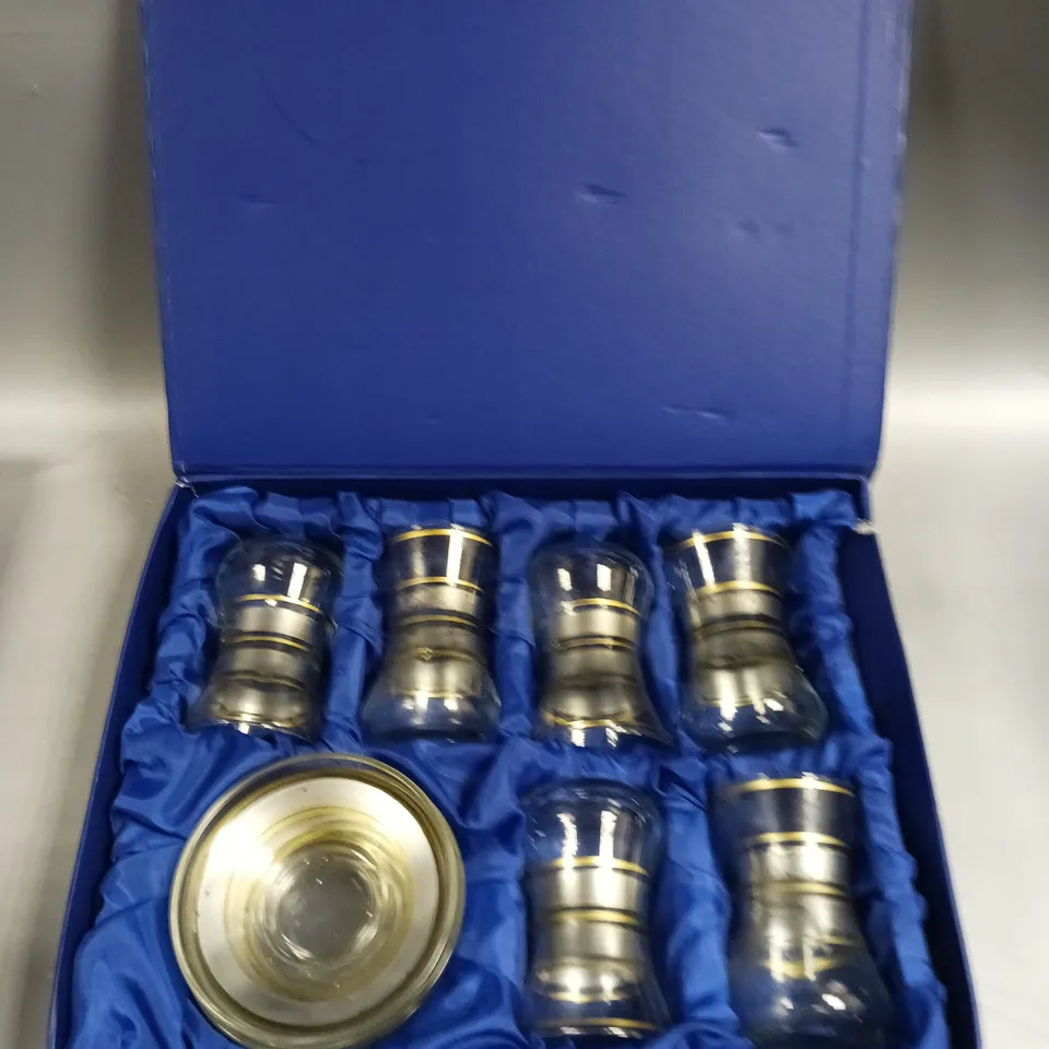 BOXED EURO KLASS TURKISH TEA SET - COLLECTION ONLY 