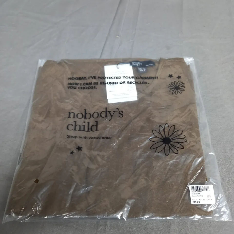 SEALED NOBODYS CHILD STIRLING TANK TOP - UK 8 