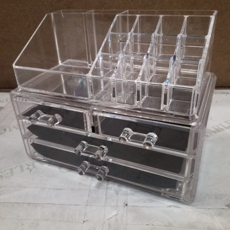 CLEAR ACRYLIC MAKEUP ORGANISER 