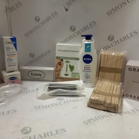 LOT OF HOUSEHOLD ITEMS TO INCLUDE NIVEA BODY LOTION , ETC
