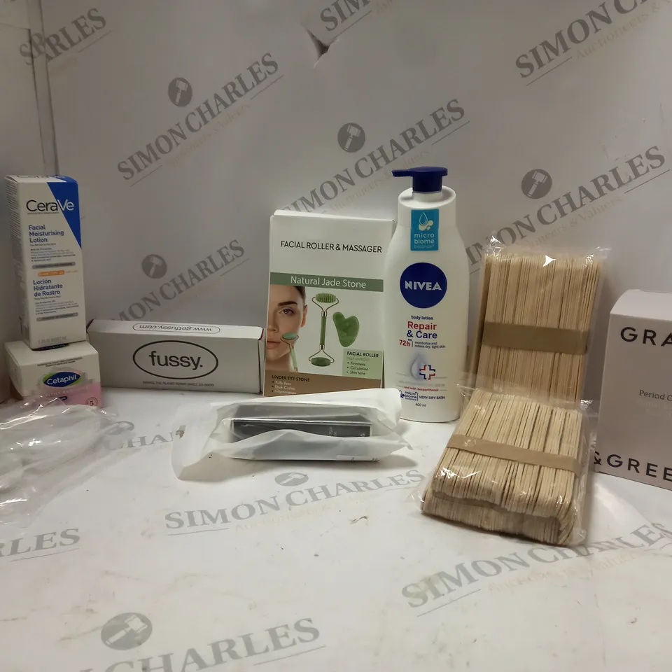 LOT OF HOUSEHOLD ITEMS TO INCLUDE NIVEA BODY LOTION , ETC