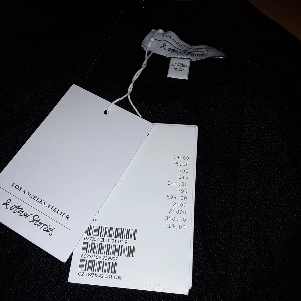 & OTHER STORIES BLACK BOW DETAIL DRESS - EUR 34