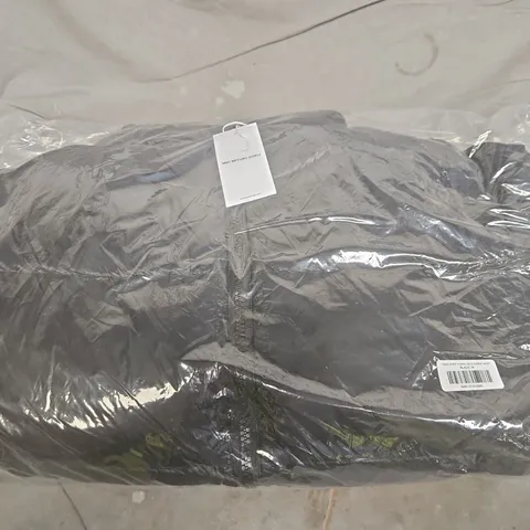 MKI MIYUKI ZOKU TRANSLUCENT FUNNEL NECK BUBBLE JACKET – BLACK, UK M