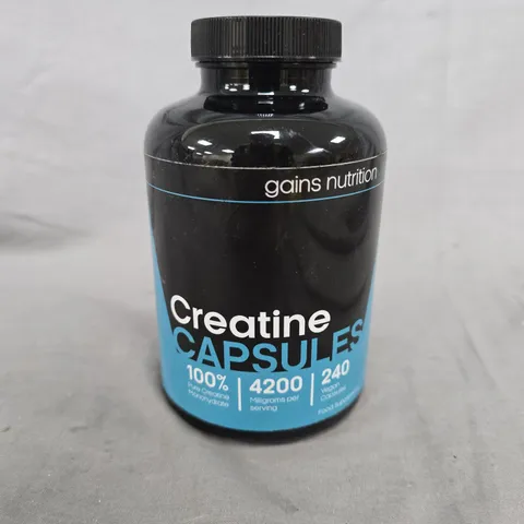 GAINS NUTRITION CREATINE CAPSULES (240 CAPSULES)