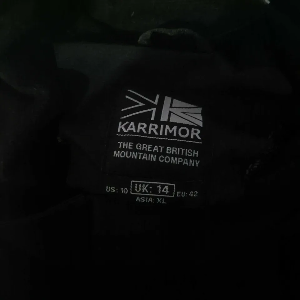 KARRIMOR URBAN JACKET – BLACK, UK 14 (EU 42)