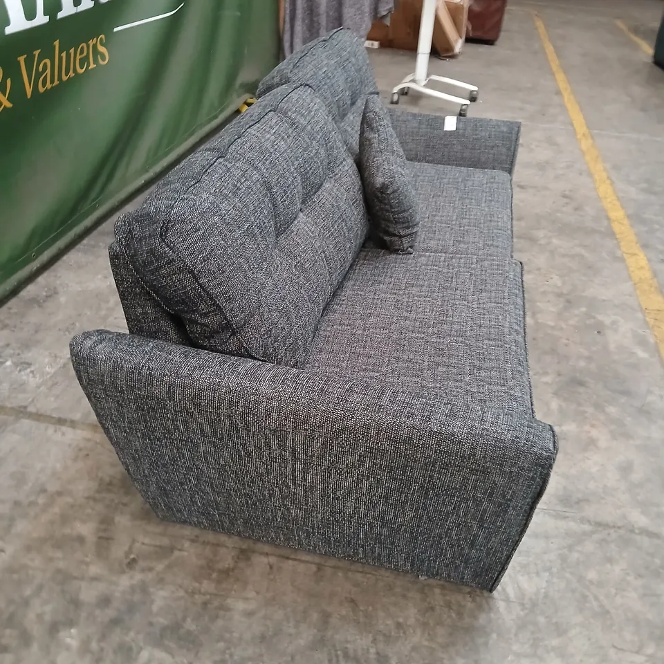 GREY FABRIC 3-SEATER SOFA