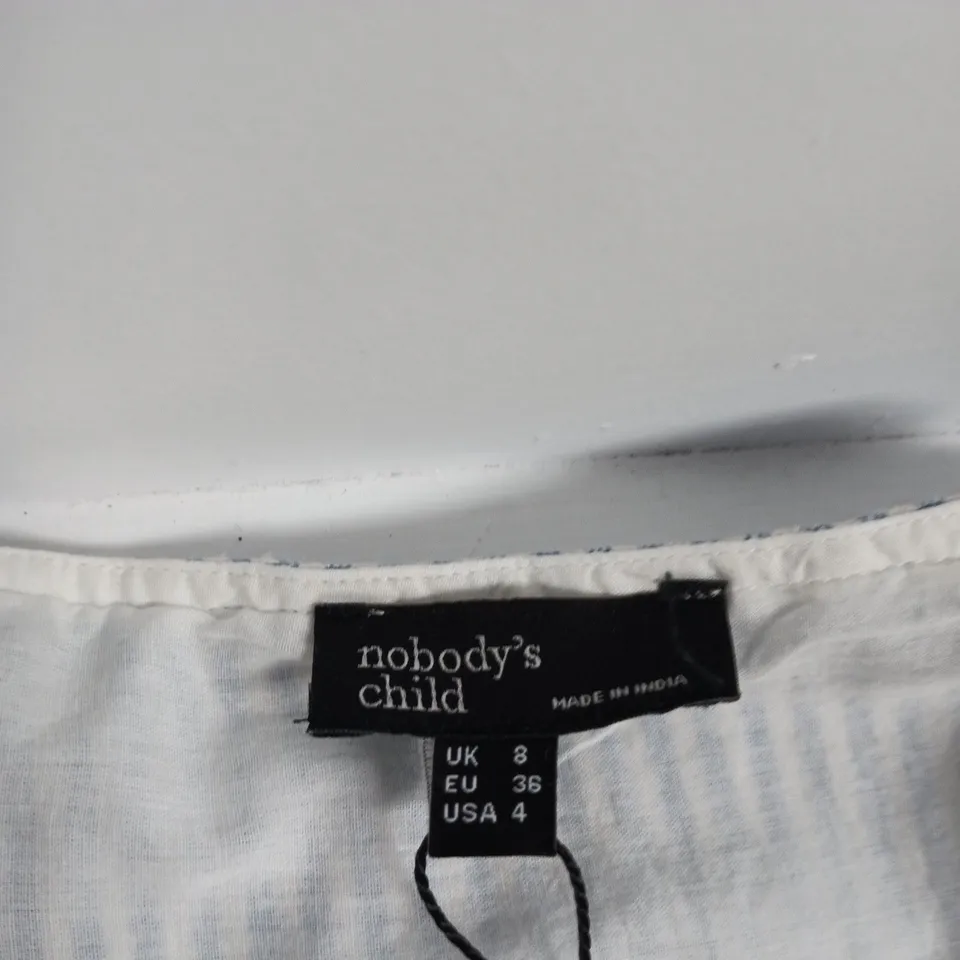 NOBODY'S CHILD GIRLS' STRIPED DRESS, UK 8 (EU 36, US 4)