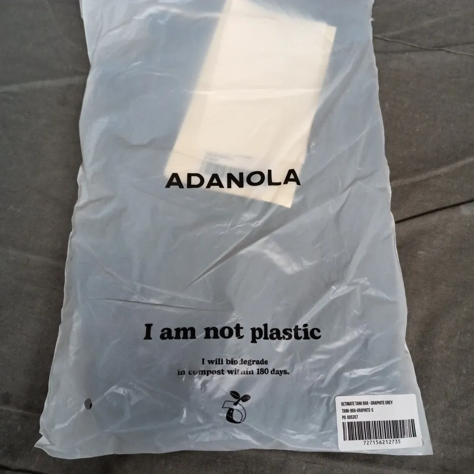 BAGGED ADANOLA ULTIMATE TANK BRA – GRAPHITE GREY, UK SIZE S