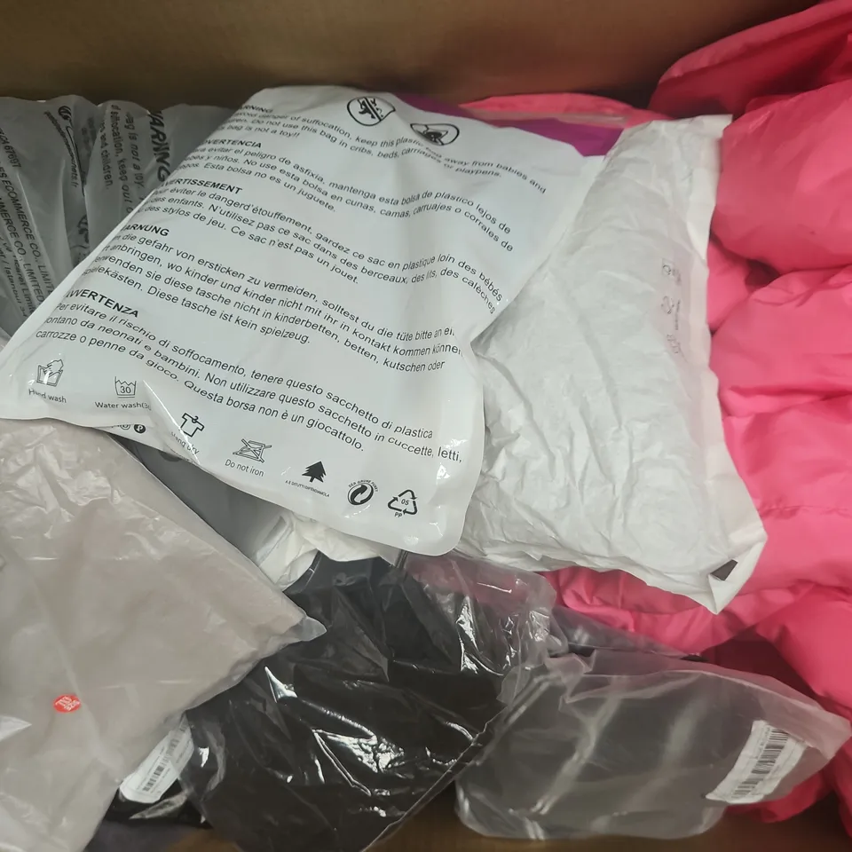 APPROXIMATELY 15 ASSORTED CLOTHING AND FASHION PRODUCTS IN VARIOUS STYLES AND SIZES - COLLECTION ONLY