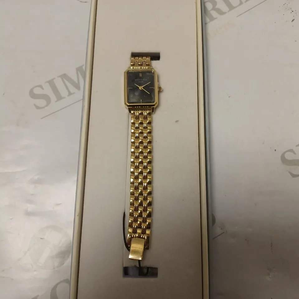 OCTAGON XS WATCH - GOLD - STAINLESS STEEL STRAP - OBGSG-O61 - ROSEFIELD