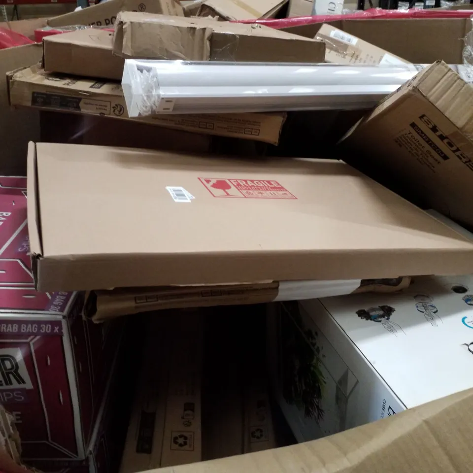 PALLET CONTAINING ASSORTED PRODUCTS INCLUDING DAY & NIGHT ROLLER BLIND, TOILET SEATS, PICTURE FRAME SET, MULTI-FUNCTION CLOTHES DRYER & ELECTRIC HEATED THROW 