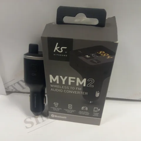 APPROXIMATELY 20 BOXED KITSOUND MYFM2 WIRELESS TO FM AUDIO CONVERTERS