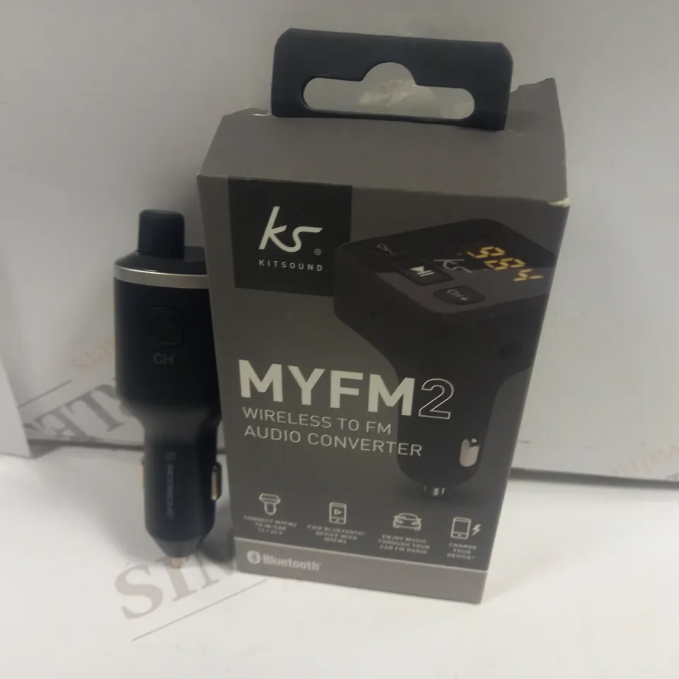 APPROXIMATELY 20 BOXED KITSOUND MYFM2 WIRELESS TO FM AUDIO CONVERTERS
