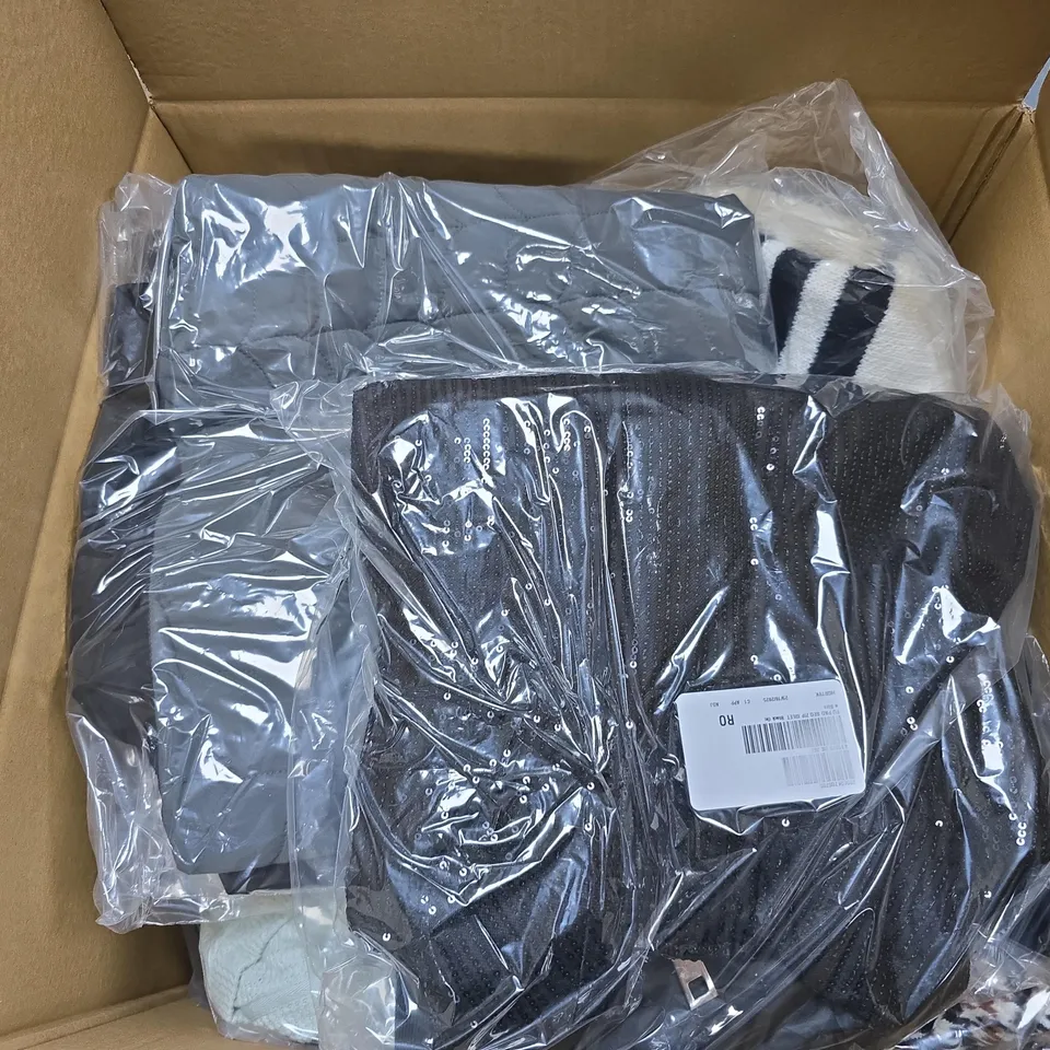 APPROXIMATELY 15 ASSORTED CLOTHING ITEMS IN VARIOUS SIZES, COLOURS & STYLES TO INCLUDE BRANDS SUCH AS FRANK USHER, CENTIGRADE, RADLEY, ETC - COLLECTION ONLY