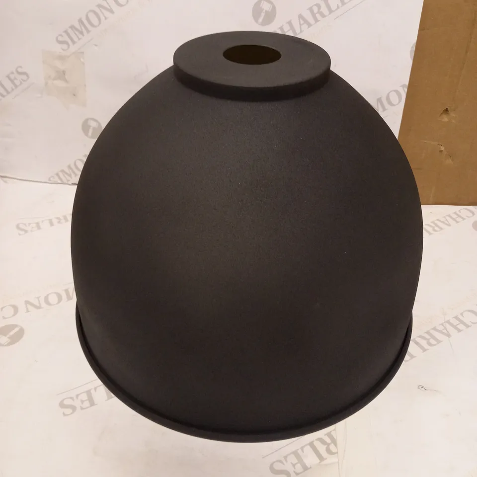 DAR LIGHTING APHRA 1LT PENDANT - MATT DARK GREY & MANGO WOOD