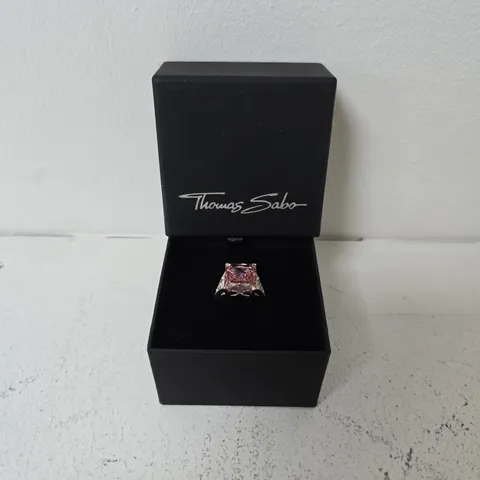 BOXED THOMAS SABO SILVER 925 ZIRCONIAS RING
