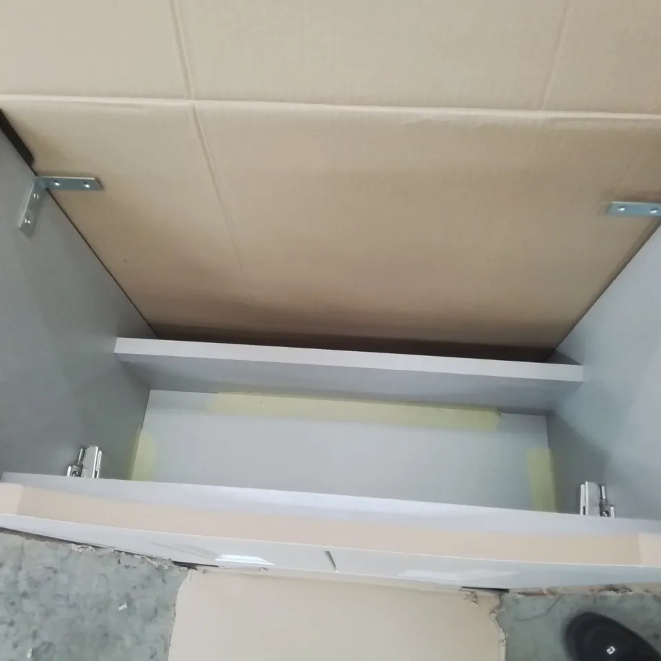 BOXED AS NEW CALYPSO CHELWORTH FLOOR STANDING VANITY UNIT IN CONTOUR GREY - 540X260X811MM